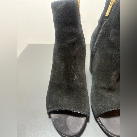 KENNETH COLE REACTIONFringe Suede Open Toe Booties - Picture 6 of 9